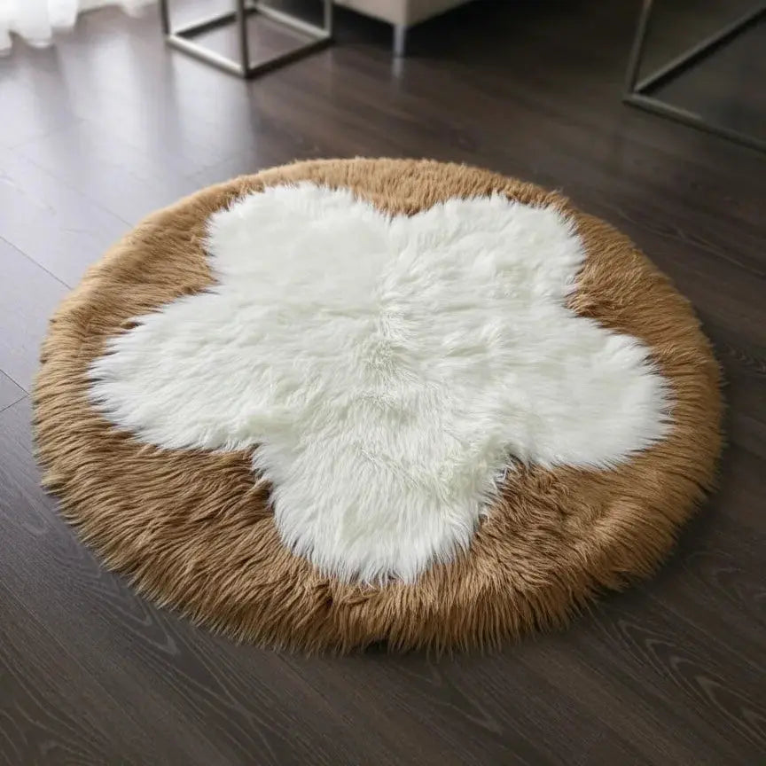 Area Rug – Soft Fluffy Faux Sheepskin-Style Floor mat for Living Room Scrollcart Qatar 
