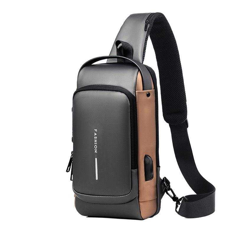 Secure Sling Backpack with USB Charging and Lock - Scrollcart Qatar