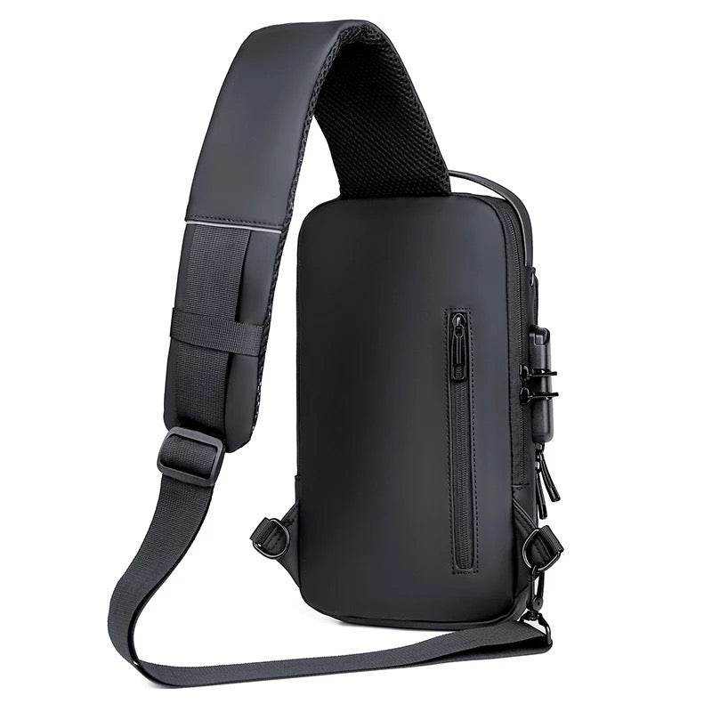 Secure Sling Backpack with USB Charging and Lock - Scrollcart Qatar