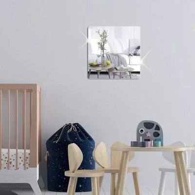 Self Adhesive Acrylic Mirror Wall Panel Plastic Flexible Mirror - Scrollcart Qatar