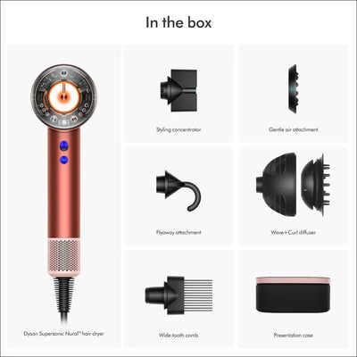 Dyson Supersonic Nural™ HD16 Hair Dryer in Strawberry Bronze Marhaba international 
