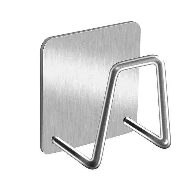 Stainless Steel Holder Sink Self Adhesive Kitchen Accessories Holder - Scrollcart Qatar