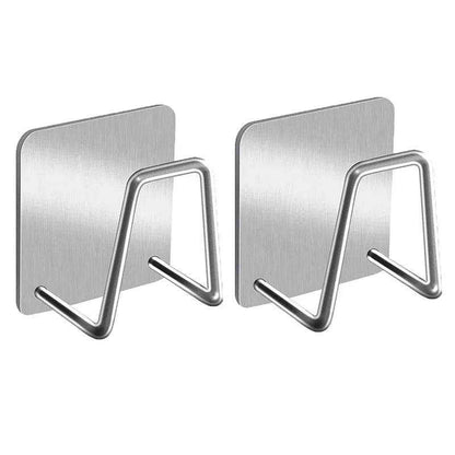 Stainless Steel Holder Sink Self Adhesive Kitchen Accessories Holder - Scrollcart Qatar