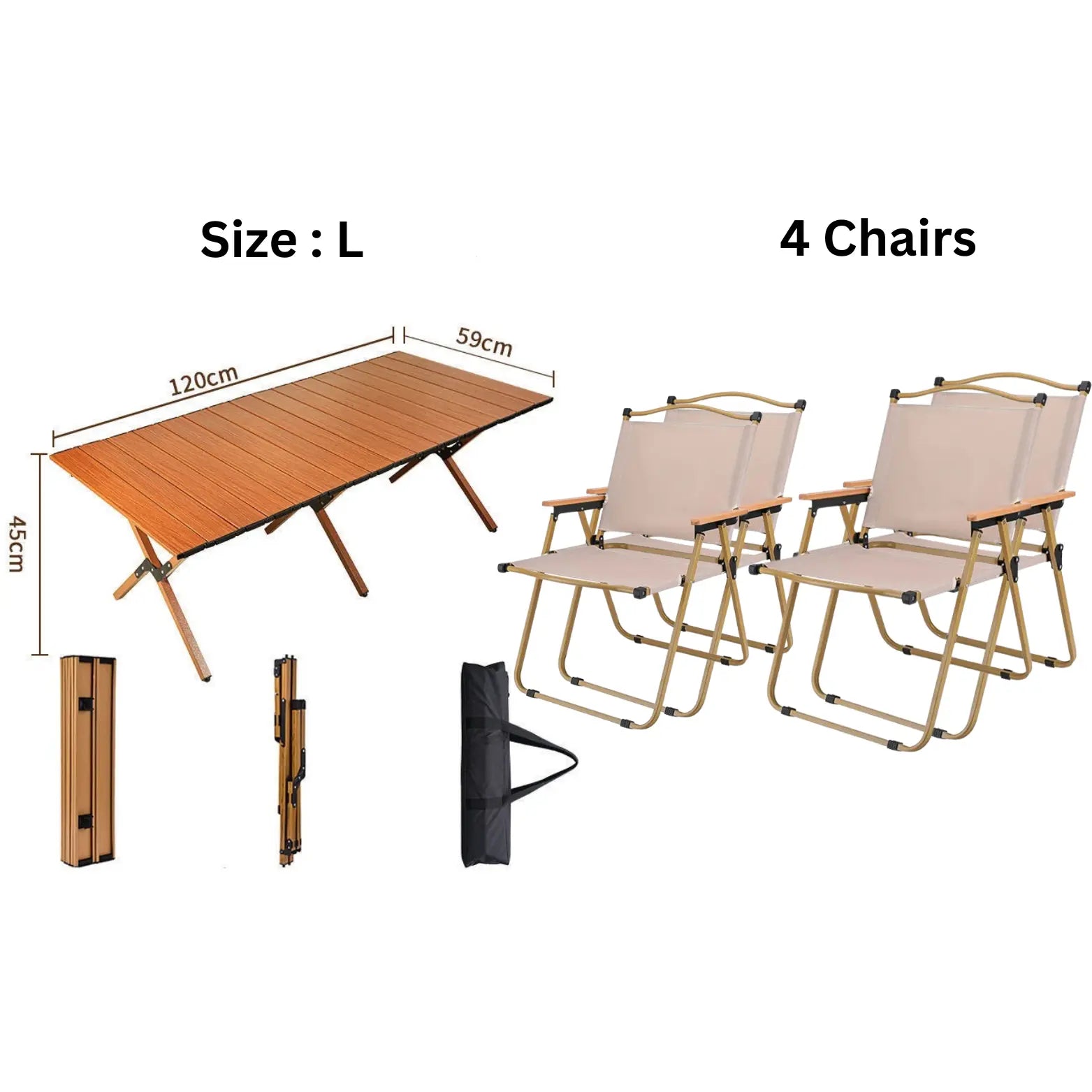 table with 4 chair