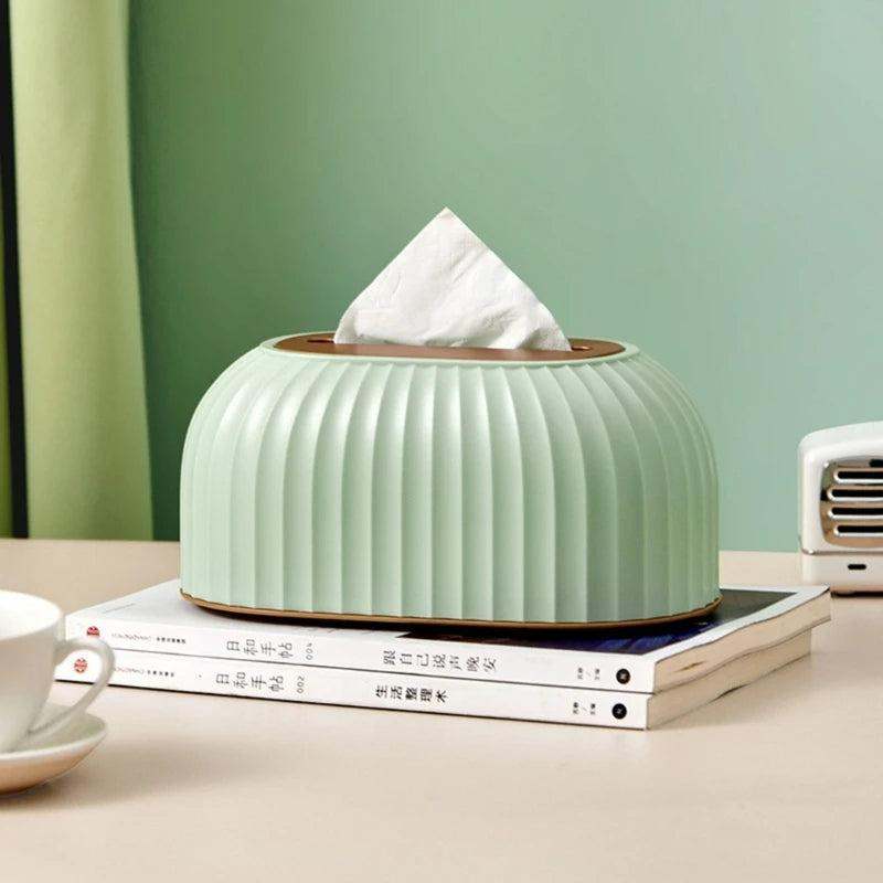 Tissue Box - Napkin Storage Decorative Container Napkin Holder for Homes, Office ,Car Countertop - Scrollcart Qatar