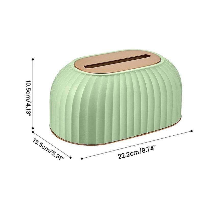 Tissue Box - Napkin Storage Decorative Container Napkin Holder for Homes, Office ,Car Countertop - Scrollcart Qatar