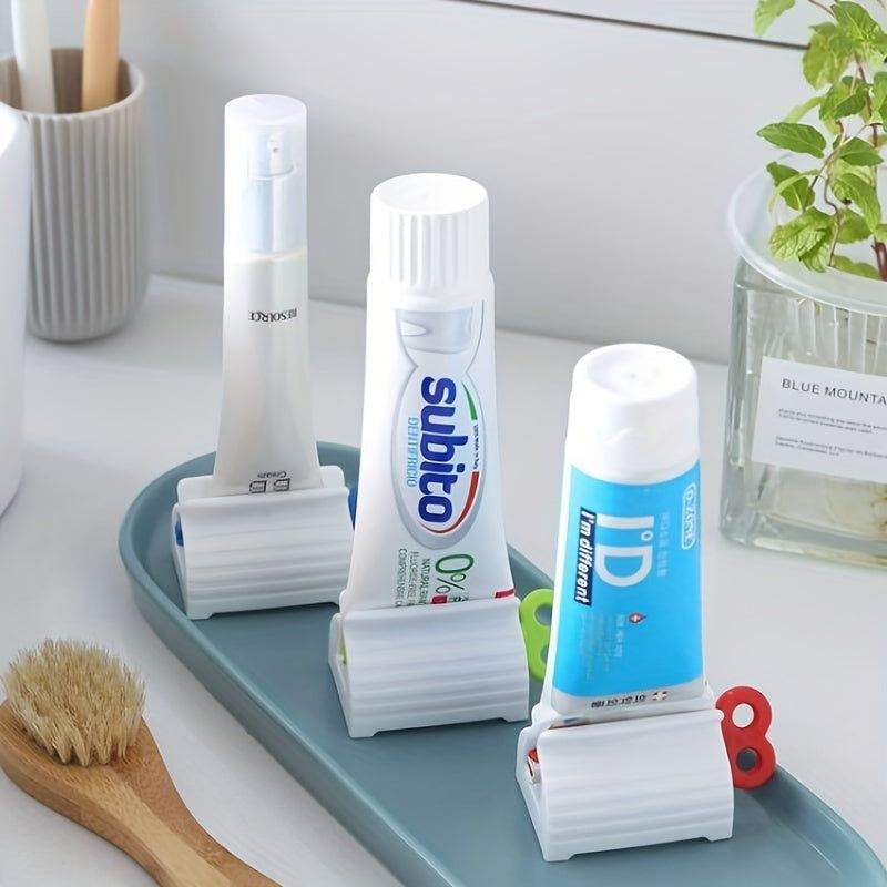 Toothpaste Squeezer with Holder: Easily squeeze toothpaste for convenient use - Scrollcart Qatar