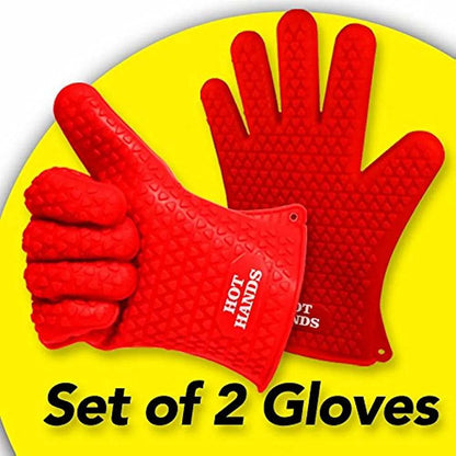 Ultimate Heat-Resistant Silicone Cooking Gloves - Cooking Essential - Scrollcart Qatar