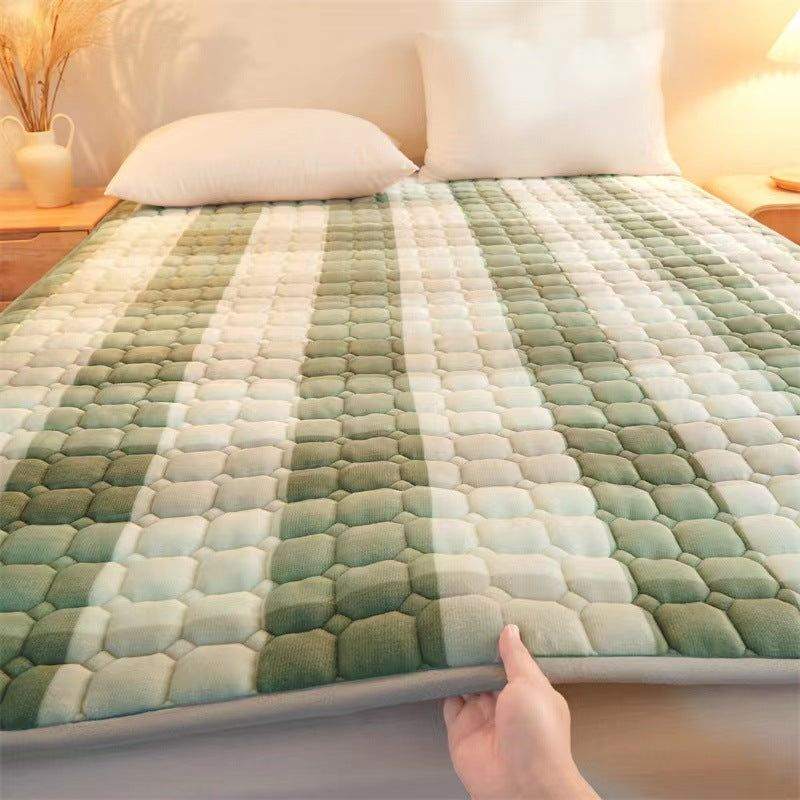 Ultra soft Mattress Topper Cover - Bed sheet Protector with 4 Side Elastic Strap - Scrollcart Qatar