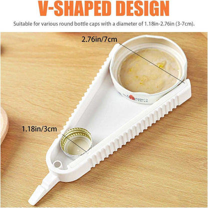 V shape Multipurpose Bottle Opener, Can Opener for Kitchen Gadget - Scrollcart Qatar