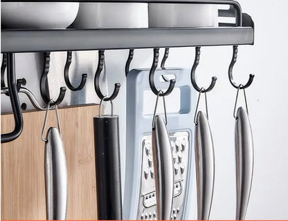 Wallmounted Utensils Shelf Storage Rack - Scrollcart Qatar