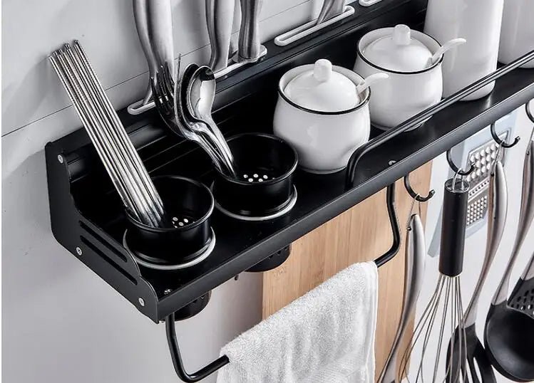 Wallmounted Utensils Shelf Storage Rack - Scrollcart Qatar