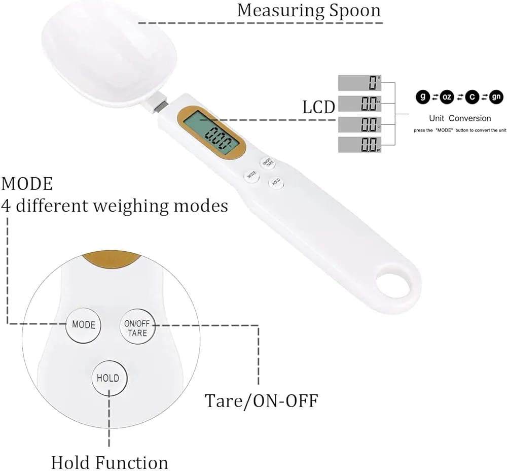 Weight measuring Electric spoon - Scrollcart Qatar