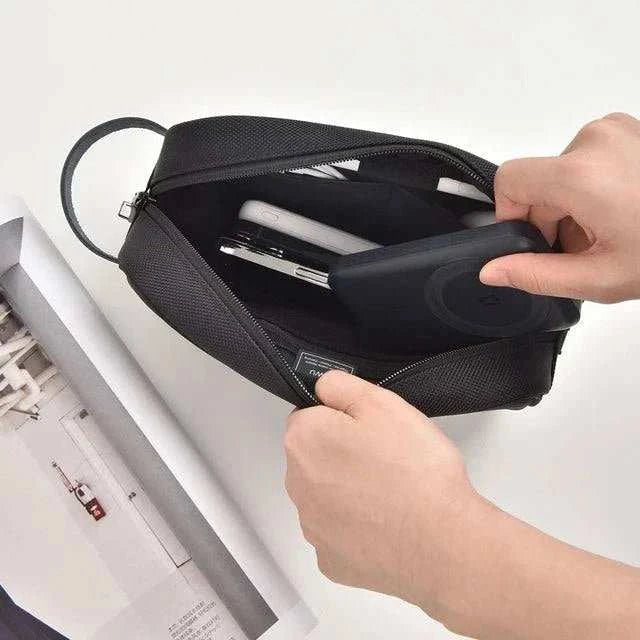 WiWU Anti - theft Lock Travel Pouch Wallet and Accessories Organizer Bag - Scrollcart Qatar